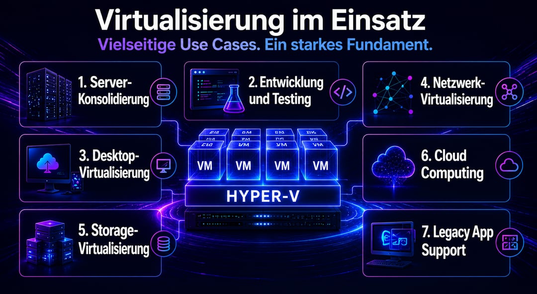 Einsatzmöglichkeiten von Virtualisierung