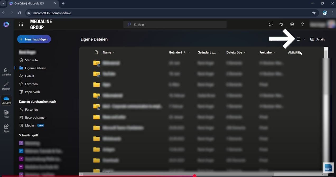Ansichtsoption-OneDrive