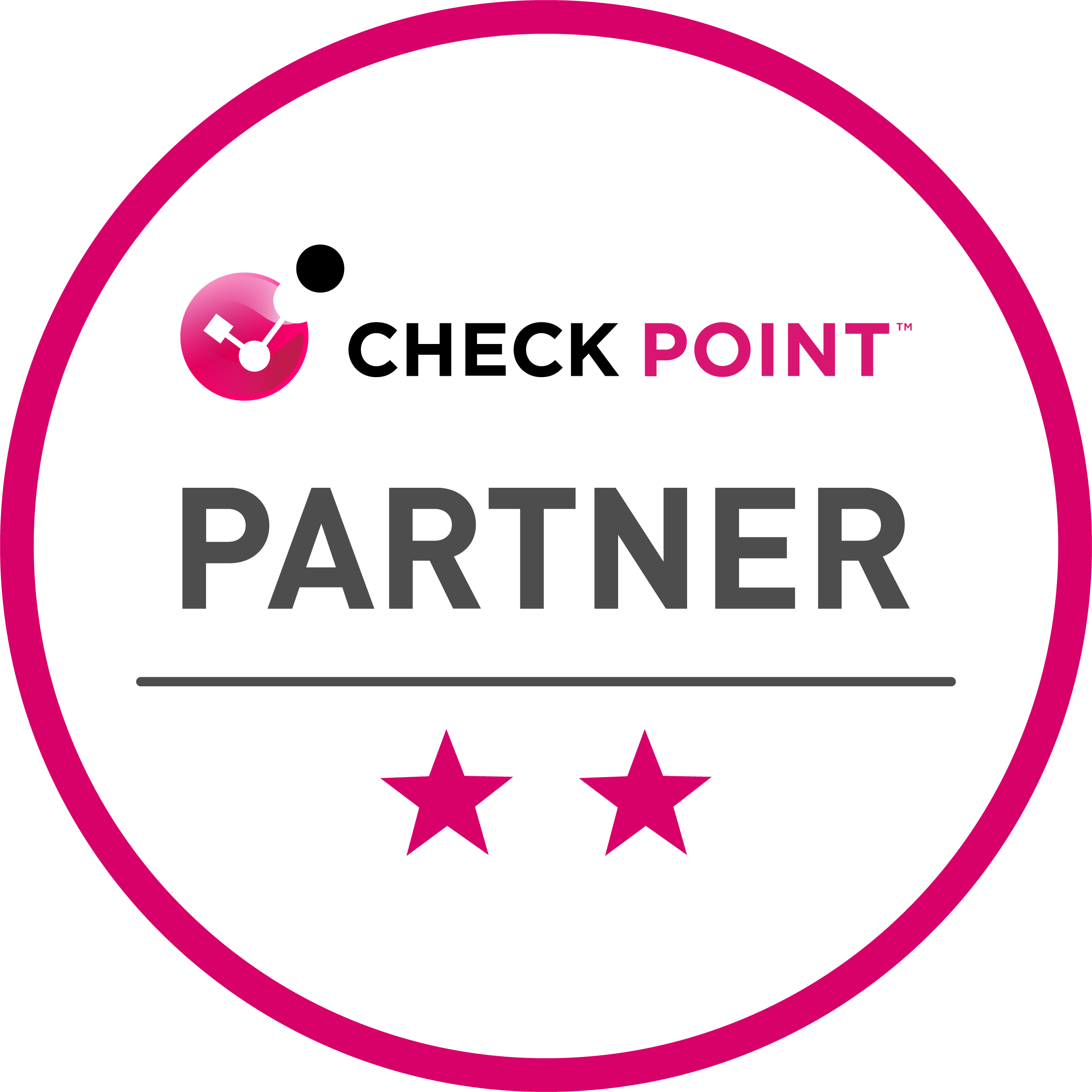 Check Point Partner Status Logo Zwei Sterne